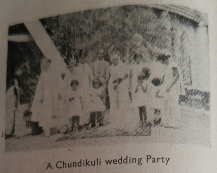 A photo of a 1920s wedding at St John's church, taken from a 1930s magazine found in the library of Chundikuli Girls' College.There is no pictorial record of the Samuel wedding.  